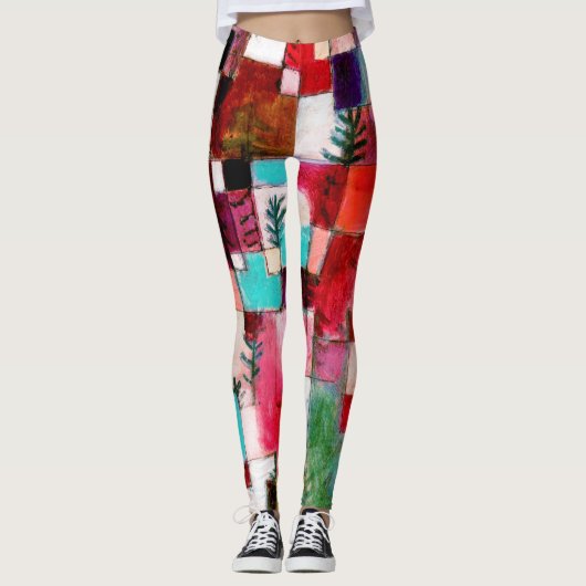 Red Green en Violet, Paul Klee Leggings (Voorkant)