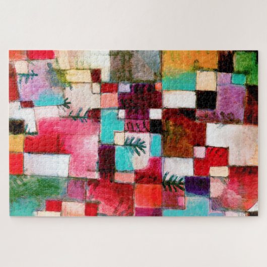 Red Green en Violet, Paul Klee Legpuzzel (Horizontaal)