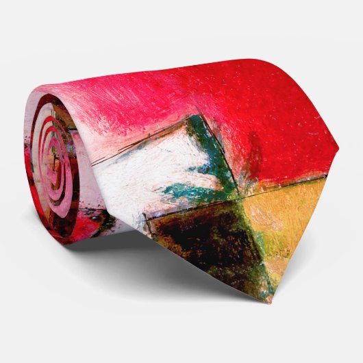 Red Green en Violet, Paul Klee Stropdas (Opgerold)