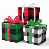 Red Green en White Buffalo met kerstviering Inpakpapier Vel