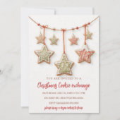 Red Green Festive Cookie Exchange Christmas Party Kaart (Voorkant)