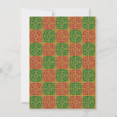 Red Green Fleur de Lis Custom Holiday 4.5x6.25 Kaart (Voorkant)