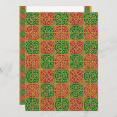 Red Green Fleur de Lis Custom Holiday 5.5x7.5 Kaart (Voorkant / Achterkant)
