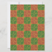 Red Green Fleur de Lis Custom Holiday 6.5x8.75 Kaart (Voorkant)
