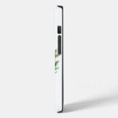 Red Green Floral Monogram Kerstmis Case-Mate iPhone Case (Achterkant / Links)