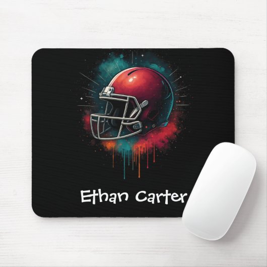 Red Green Football Helmet Kids Mousepad Muismat (Met muis)