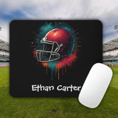 Red Green Football Helmet Kids Mousepad Muismat
