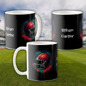 Red Green Football Helmet Kids Mug Koffiemok
