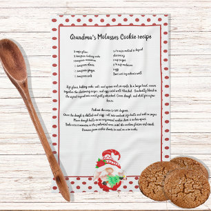 Red Green Gnome kerstboom Recipshoekkit Theedoek
