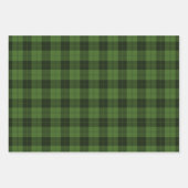 Red Green Gold Buffalo Pset controleer de patronen Inpakpapier Vel (Voorkant 2)