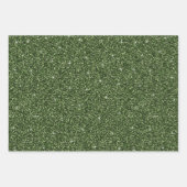 Red Green Gold Glitter Holiday Kerstmis Trendy Inpakpapier Vel (Voorkant 2)