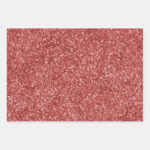 Red Green Gold Glitter Inpakpapier Vel (Voorkant)