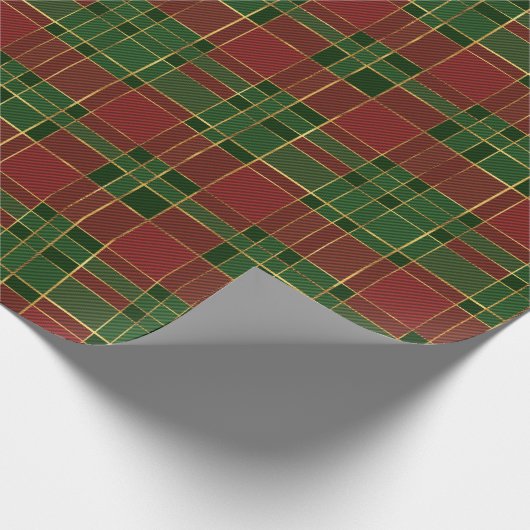 Red Green Gold Pset Cadeaupapier (Hoek)