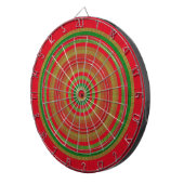 Red Green Gold Rings Dartbord (Voorkant Rechts)