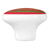 Red Green Gold Rings Keramische Knop (Zijkant)