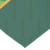 Red Green Gold Stars feestdag kerst Korte Tafelloper (Hoek)