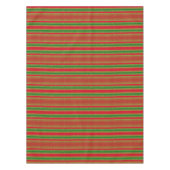 Red Green Gold Stripes Tafelkleed (Voorkant)