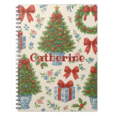 Red Green Grandmillennial Holiday Notitieboek (Voorkant)