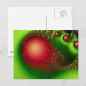 Red Green Holiday Abstract Feestdagenkaart (Voorkant / Achterkant)