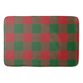 Red & Green Holiday Bath Mat