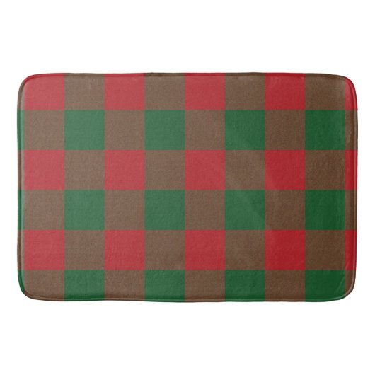 Red & Green Holiday Bath Mat (Voorkant)