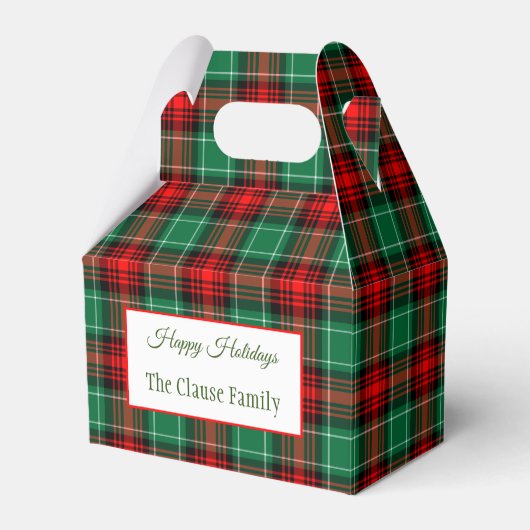 Red Green Holiday Pset Favor Box Bedankdoosjes