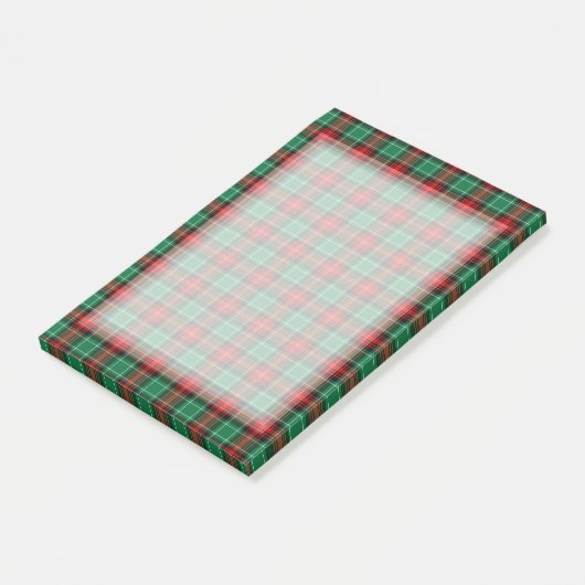 Red Green Holiday Pset Patroon Post-it® Notes (Schuin)