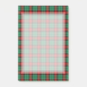 Red Green Holiday Pset Patroon Post-it® Notes (Voorkant)