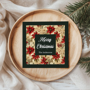 Red Green Holiday Servetten  Bloemontwerp