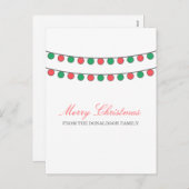 Red Green Holiday String of Lights Briefkaart (Voorkant / Achterkant)