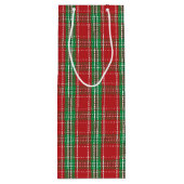 Red Green Holiday Winter Rustige Kerstmis Pset Wijn Cadeautas (Achterkant)