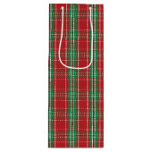 Red Green Holiday Winter Rustige Kerstmis Pset Wijn Cadeautas (Voorkant)