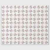 Red Green Holly Jolly kerstpapier Cadeaupapier (Vlak)