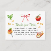 Red Green Holy Cannoli Baby shower Boeken voor Bab Informatiekaartje (Voorkant)