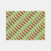 Red Green Hot Chili Chili Pepper Vegetable Foodie Fleece Deken (Voorkant (Horizontaal))