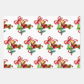 Red Green Jingle Bells Inpakpapier Vel (Voorkant 3)