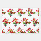 Red Green Jingle Bells Inpakpapier Vel (Voorkant)