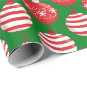 Red Green Jingle Bells kerst Cadeaupapier (Rol Hoek)