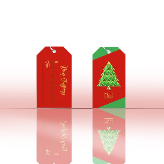 Red Green Joyoux Noel Cadeaulabel