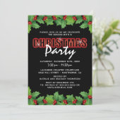 Red Green-kerstfeest voor bedrijven Kaart (Staand voorkant)