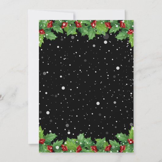 Red Green-kerstfeest voor bedrijven Kaart (Achterkant)