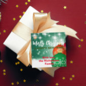 Red Green Kerstmis Baubles Winter Wonderland Bedankjes Labels