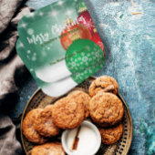 Red Green Kerstmis Baubles Winter Wonderland Papieren Bordje