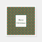 Red Green Kerstmis beslaat Merry kerstfeestjes Servet (Voorkant)