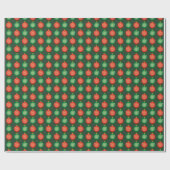 Red Green Kerstval blaast feestelijke feestdagen Cadeaupapier (Vlak)