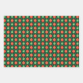 Red Green Kerstval blaast feestelijke feestdagen Inpakpapier Vel (Voorkant 3)
