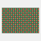 Red Green Kerstval blaast feestelijke feestdagen Inpakpapier Vel (Voorkant 2)