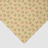 Red Green Kitschy  Holly Berry Christmas Tissuepapier (Detail)