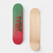 Red Green Merry-kerstboom Skateboard (Voorkant)
