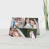 Red Green Merry-kerstkaart met uw foto Feestdagen Kaart (Achterkant)